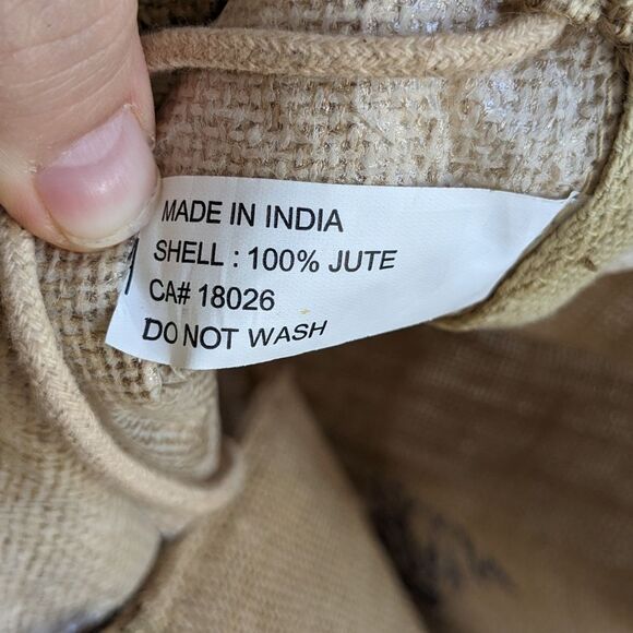 Boho Brown Jute Anchor Coastal Beach Tote Bag - Picture 7 of 7